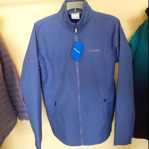 NWT Womens Columbia Blue & White Jacket Medium